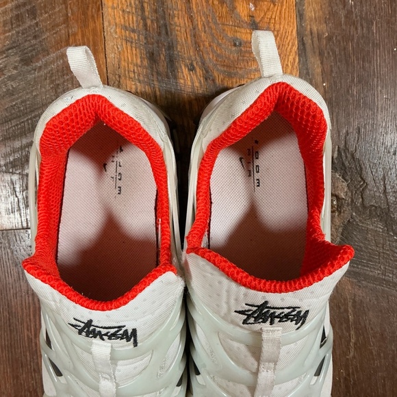 Nike x Stüssy Zoom Spiridon Cage 2 White Red Sneakers Men’s Size 13 - Picture 15 of 16